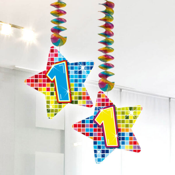 Hangdecoratie Blocks 1 jaar