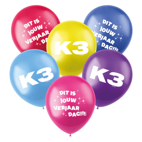 K3 Ballonnen, 6st.