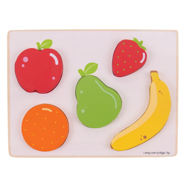 Bigjigs Houten Puzzel Fruit, 5dlg.