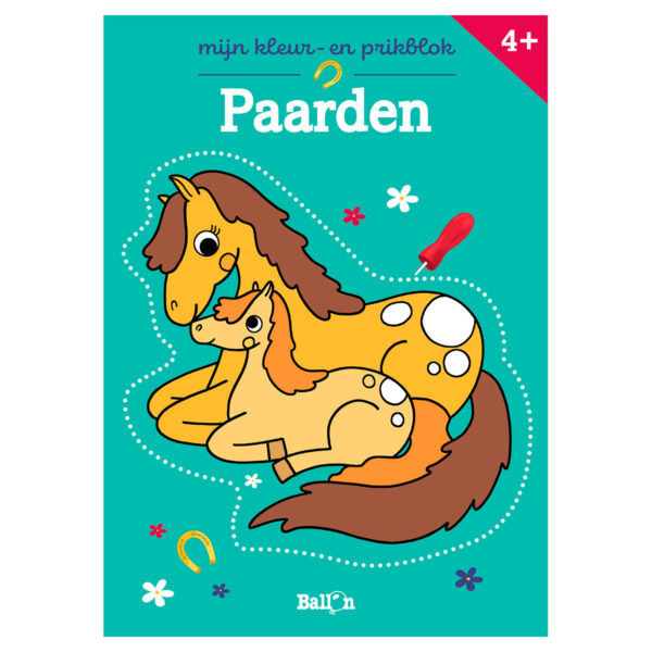 Mijn Kleur- en Prikblok: Paarden