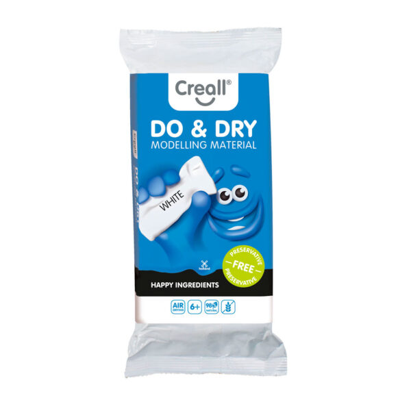 Creall Do&Dry Boetseerklei Conserveringsvrij Wit, 500gr.