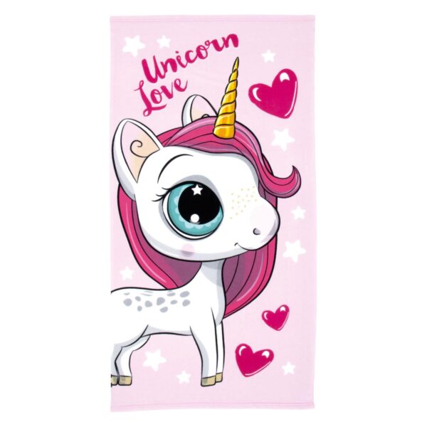 Badhanddoek Unicorn Love, 70x140