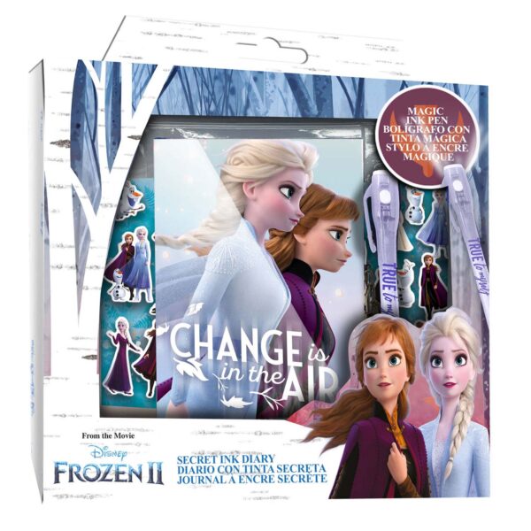 Dagboek met Stickers en Geheimschrift Pen - Frozen