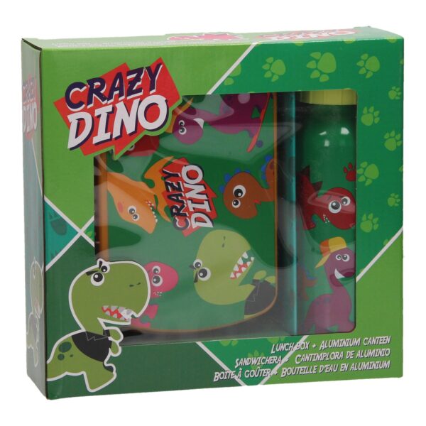 Broodtrommel en Aluminium Drinkfles Dinosaurus