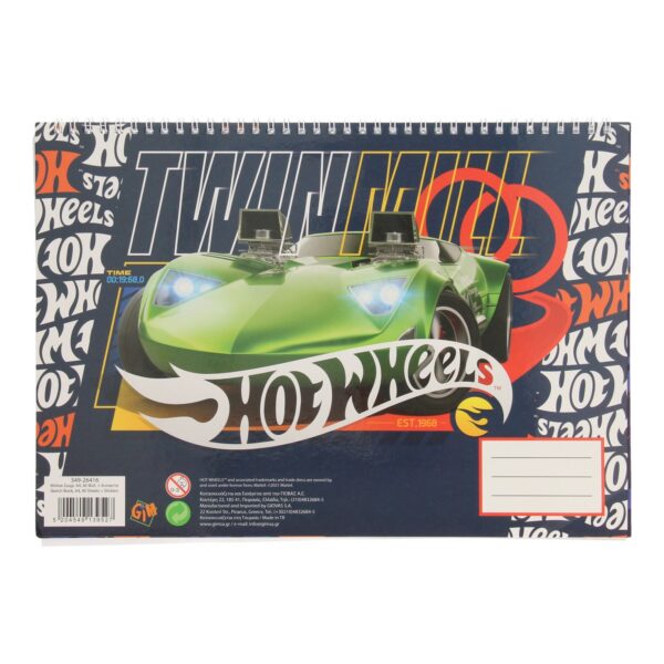 Schetsboek Hot Wheels met Stickers