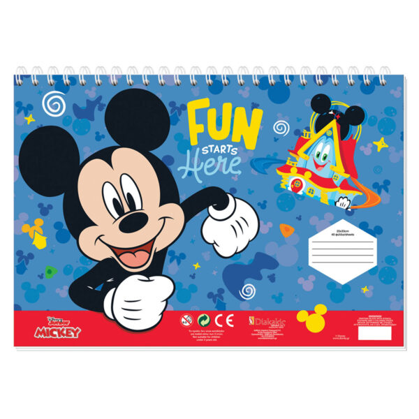 Mickey Mouse Kleurplaten met Stencil en Stickervel