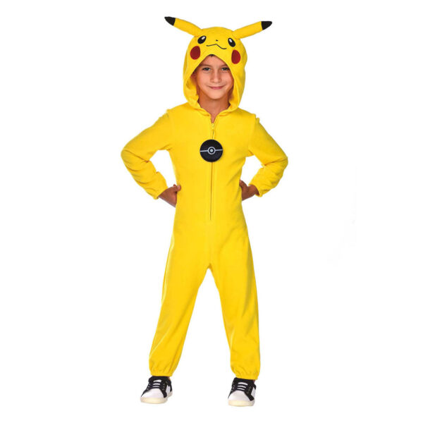 Kinderkostuum Pokemon Pikachu Onesie, 3-4 jaar