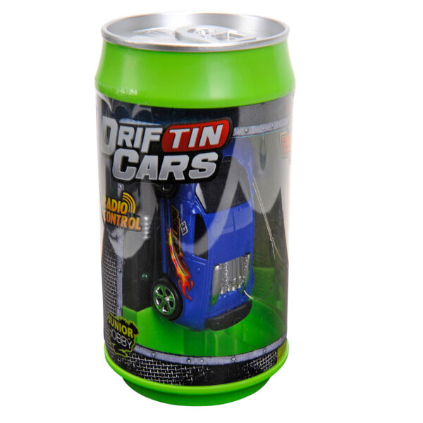 Driftin Cars Mini Raceauto in Blik - Blauw