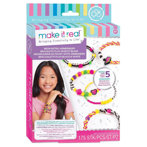 Make It Real Neonkleurige en Zwart-Wit Armbanden