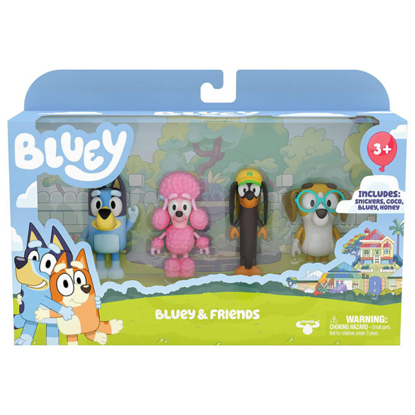 Bluey & Vrienden Speelfiguren, 4st.