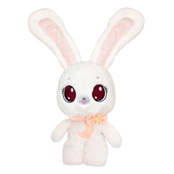 Peekapets Kiekeboe Knuffel Bunny Wit Perzikroze met Geluid