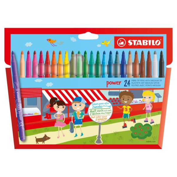 STABILO Power Viltstift, 24st.