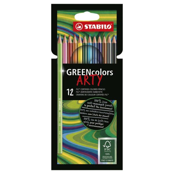 STABILO GREENcolors Kleurpotloden ARTY, 12st.