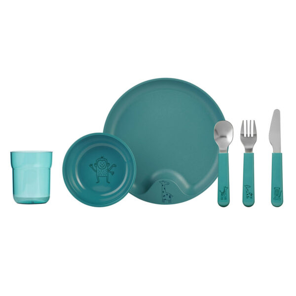 Mepal Mio Kinderservies - Deep Turquoise, 6dlg.