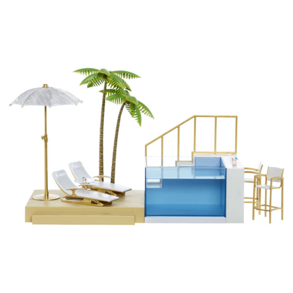 Rainbow High Color Change Pool & Beach Club Playset