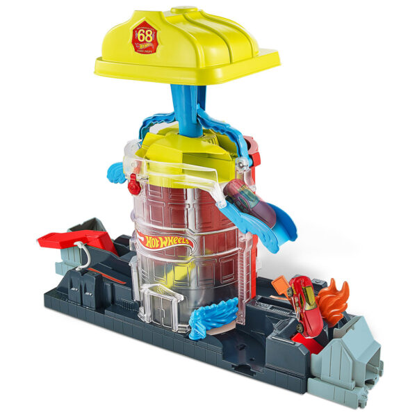 Hot Wheels  Super Brandweerkazerne Rescue Speelset