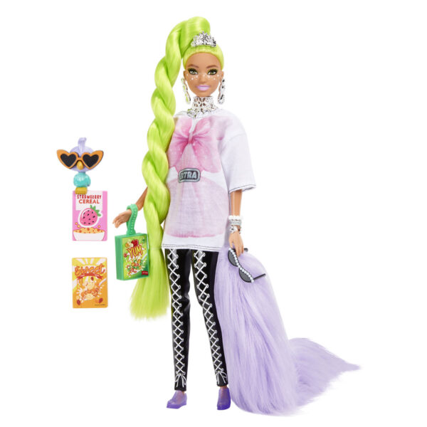 Barbie Extra Pop - Neongroen Haar