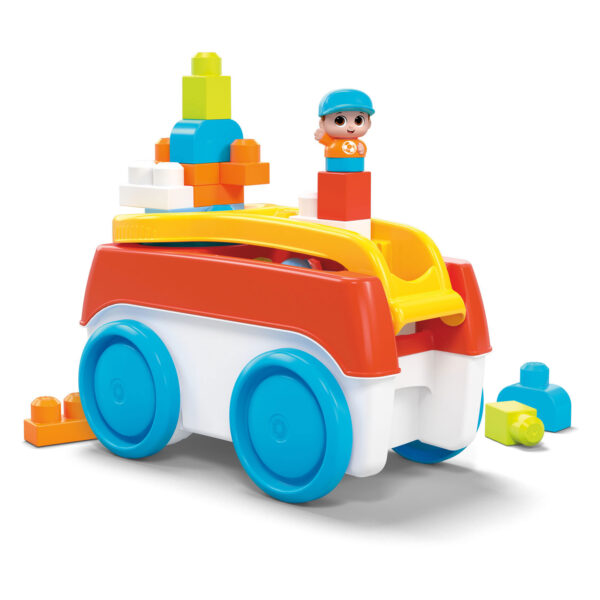 Mega Bloks - Block Spinning Bolderkar met Bouwblokken