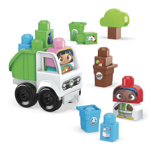 Mega Bloks Green Town Sorteer- en Recyclebrigade, 25dlg.