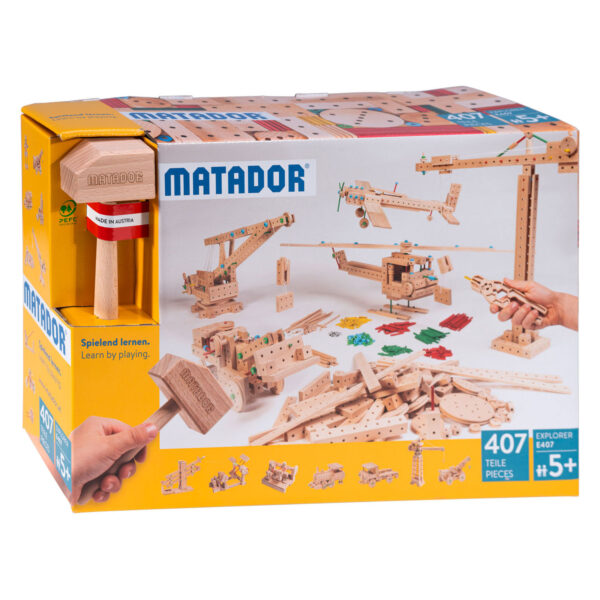 Matador Explorer E407 Constructieset Hout, 407dlg.