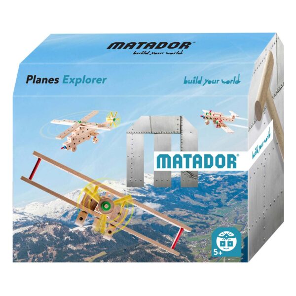 Matador Explorer Planes Constructieset Hout, 69dlg.