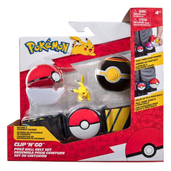 Pokemon Clip N Go Pokeball Riem Speelset - Pikachu