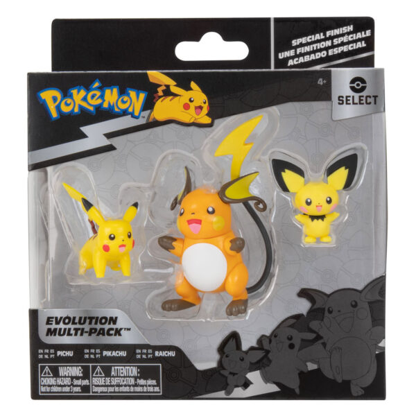 Pokemon Evolution Multipack Speelfiguren - Pichu, Pikachu &