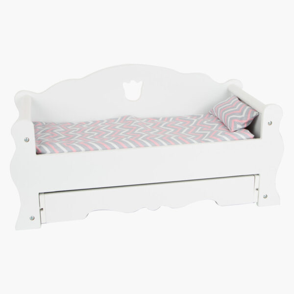 Small Foot - Houten Poppenbed met Lade en Beddengoed, 4dlg.