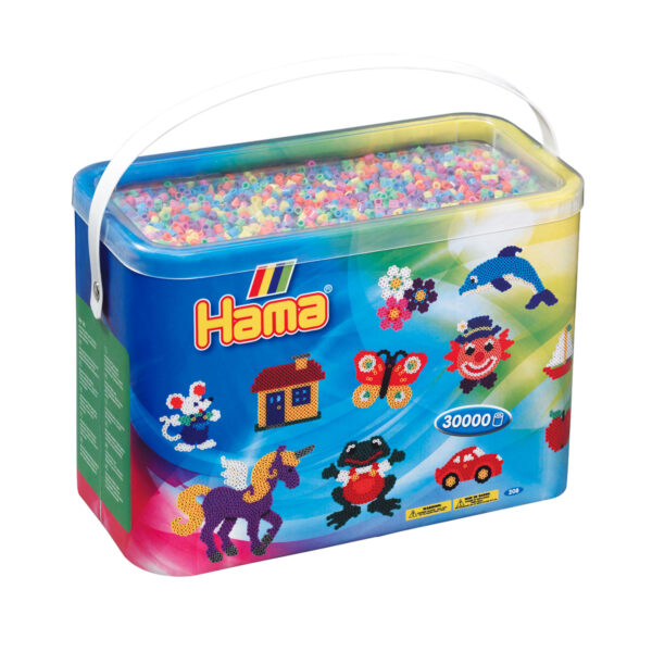 Hama Strijkkralen in Emmer - Pastelmix (050), 30.000st.