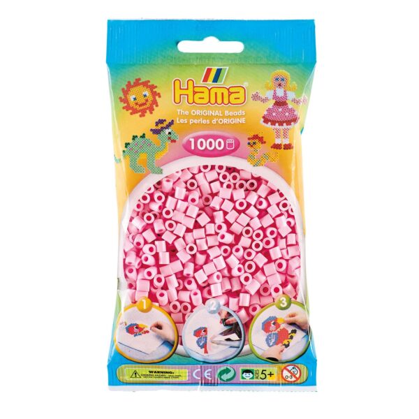 Hama Strijkkralen - Pastel Roze (95), 1000st.