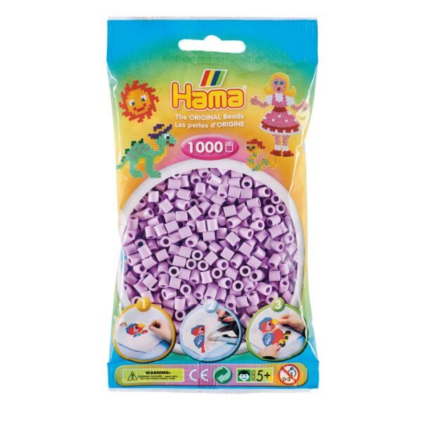 Hama Strijkkralen - Pastel Paars (96), 1000st.