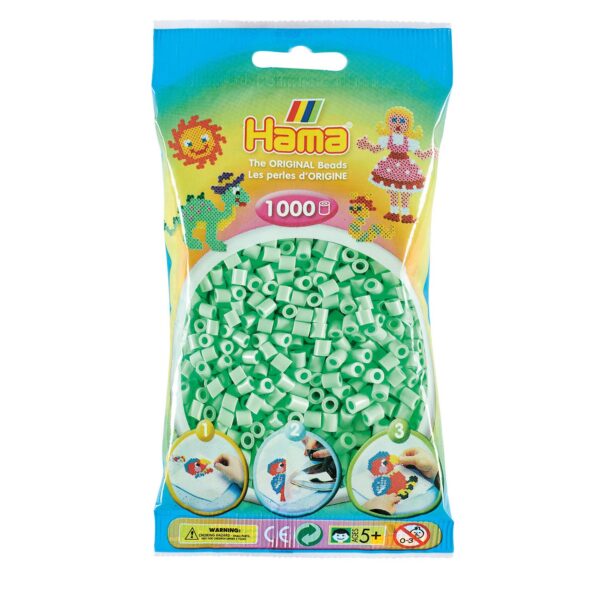 Hama Strijkkralen - Pastel Mint (98), 1000st.