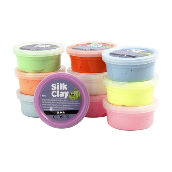 Silk Clay - Felle Kleuren, 10x40gr