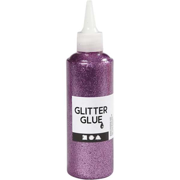 Glitterlijm Paars, 118ml