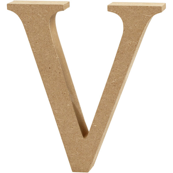 Letter V MDF 13cm, 1st.