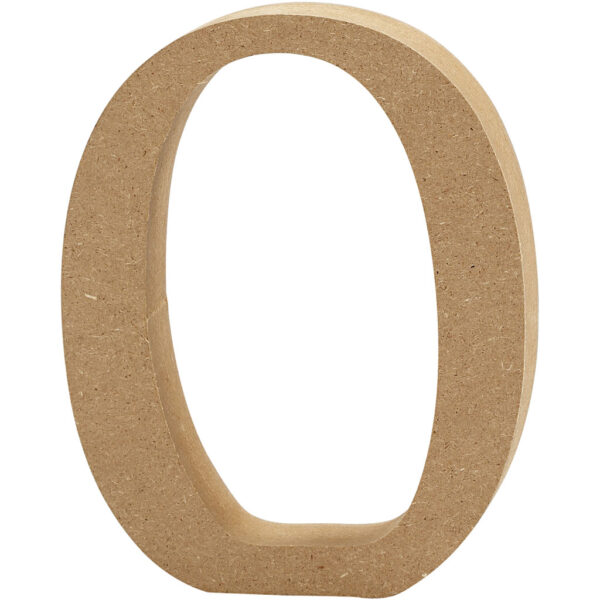 Letter O MDF 8cm, 1st.