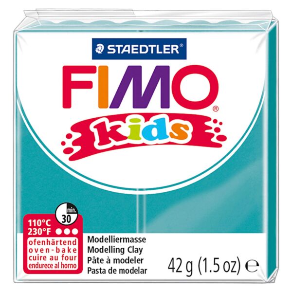 FIMO Kids Boetseerklei Turquoise, 42gr