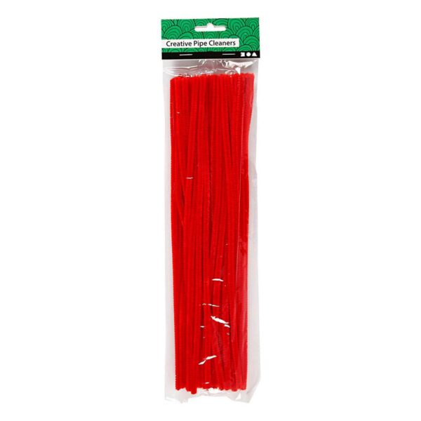 Chenille Rood 30cm, 50st.