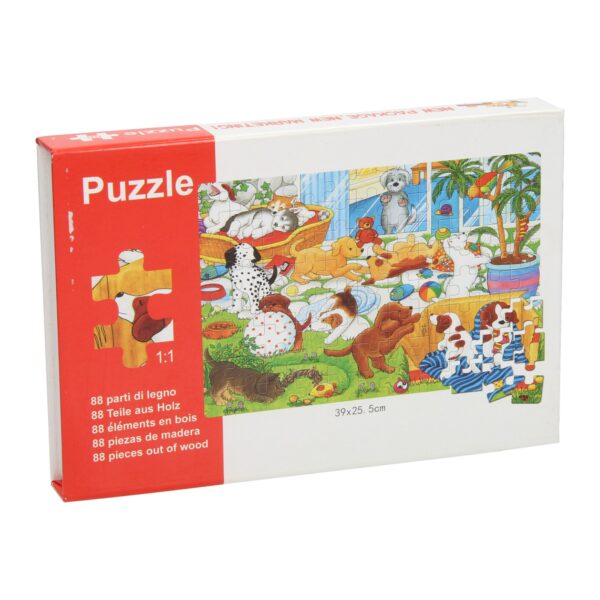 Houten Legpuzzel Hondjes, 88st.