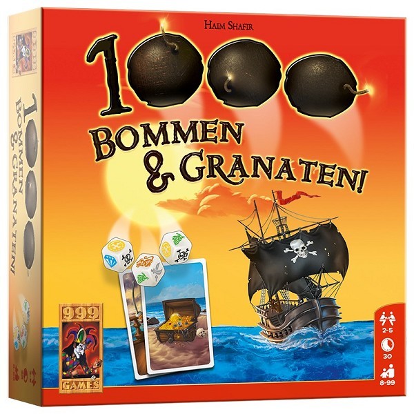 999 Games 1000 Bommen & granaten dobbelspel