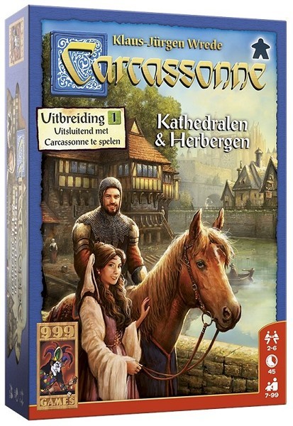 999 Games Carcassonne: Kathedralen & Herbergen uitbreiding 1