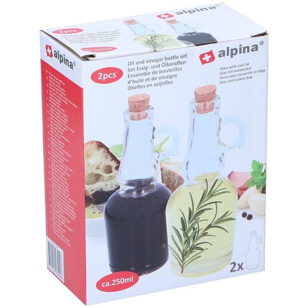 Alpina Olie-en azijnfles set 2-delig