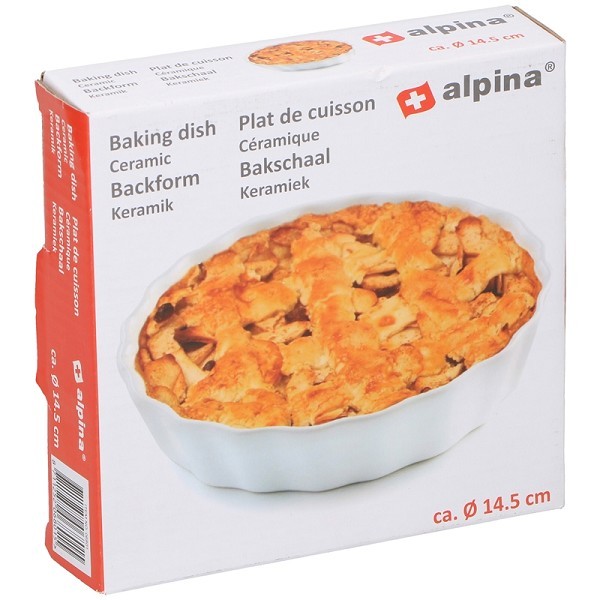 Alpina Ovenschaal- Taatrschaal keramiek Ø14,5x3cm