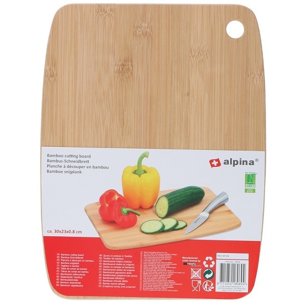 Alpina snijplank bamboe 30x23x0,8cm