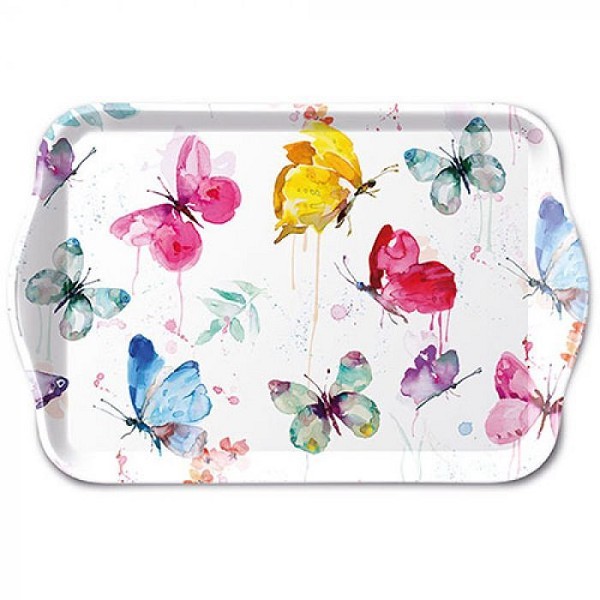 Ambiente Dienblad Melamine Butterfly Collection 13x21cm