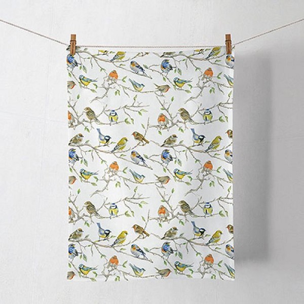 Ambiente Keukendoek Birds Meeting 50x70cm 100% Katoen