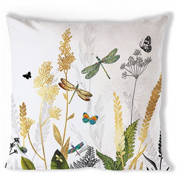 Ambiente Kussenhoes Ornamental Flowers White 40x40cm