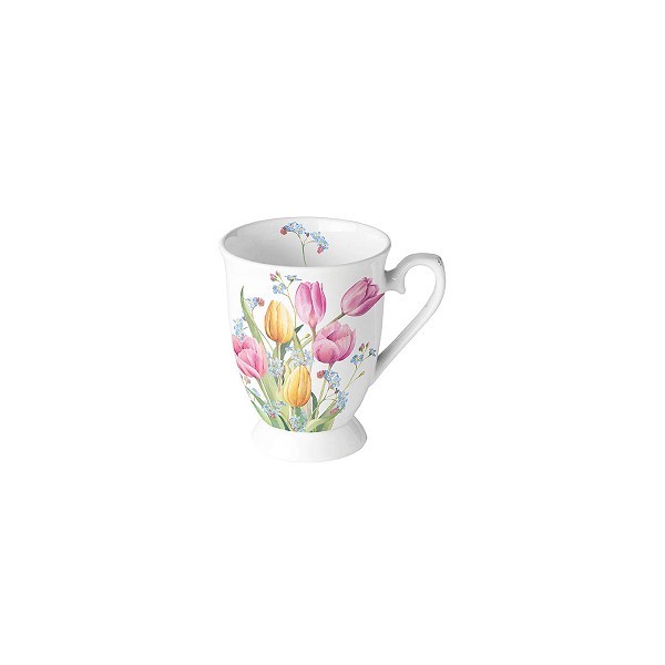 Ambiente Mok Tulips Bouquet 0,25L Fine Bone China Ø 7,5 - h 10 cm