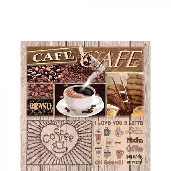 Ambiente Servetten 33x33cm Coffee Variations 20 stuks