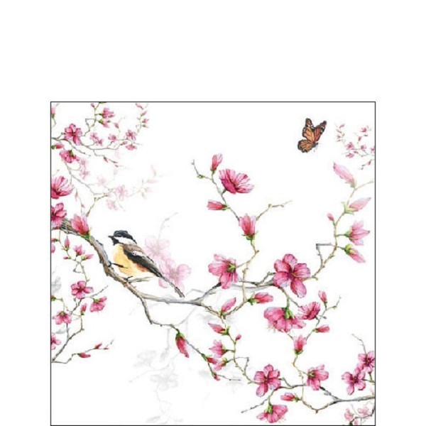 Ambiente Servetten Bird & Blossom 25cm 20 stuks